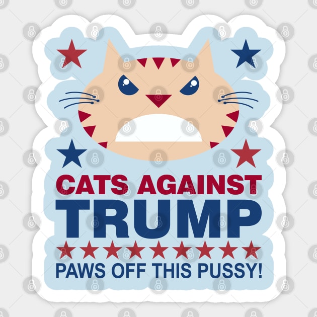 Cats Against Trump Sticker by DavesTees